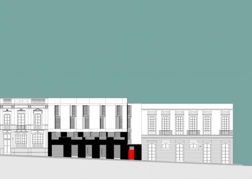 Edificio viviendas c/Domingo J. Navarro.