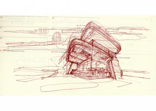 Boceto para viviendas El Monte.